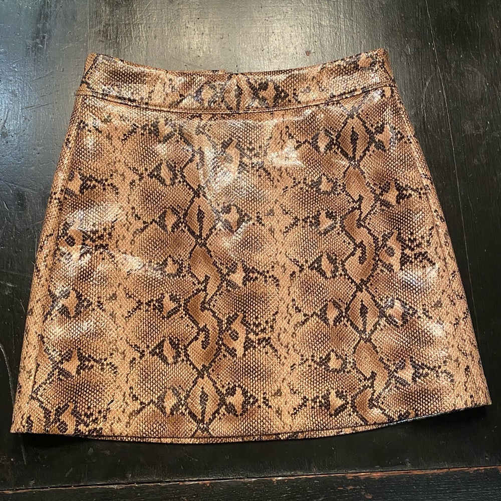 Blank NYC Snake Skin Mini Skirt - Size 25